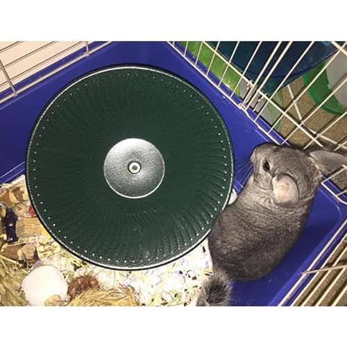 Treadmill Wheel 14" Black - All Metal Exercise Wheel for Chinchillas, Prairie Dogs, Rats, Hedgehogs, Sugar Gliders, Squirrels, Degus, Hamsters & Other Small Animals - Smooth, Fast, Silent, Durable