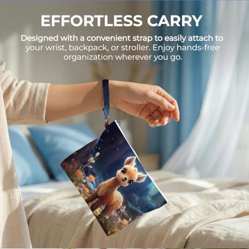 ENGVZ Wet Dry Bag, Waterproof Travel Pouch, Large Zipper Bag For Swimsuits, Diapers, Toiletries, Makeup, Women And Girls Cute Baby Llama - color: Cute Alpaca