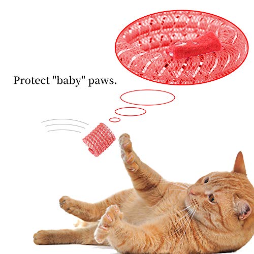 WishLotus Cat Spring Toys, 5pcs Cat Toys for Indoor Cats Colorful and Interactive Telescopic Funny Cat Jumping Toy Flexible & Coil Spiral Springs Kitten Chew Toys