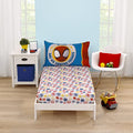 Marvel Spidey and His Amazing Friends Blue, Red, Yellow, and Green, Team Up 2 Piece Toddler Sheet Set - color: Spidey and His Amazing Friends