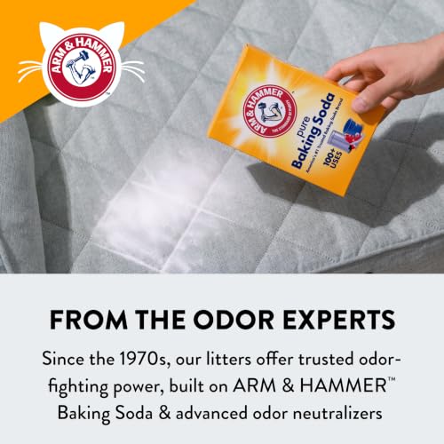 ARM & HAMMER Slide Platinum Easy Clean-Up Clumping Cat Litter, 37 Lbs | 24/7 Odor Control, Triple-Action Freshness, Non-Stick, Low Tracking, Multi-Cat Formula, Scented - style: SLIDE Platinum Clumping Litter