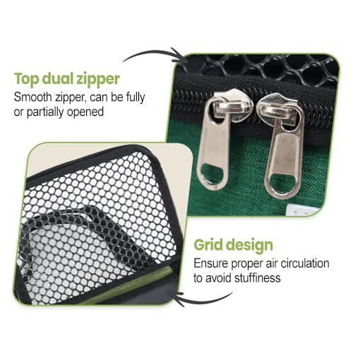 Small Animal Carrier Bag, Portable Pet Travel Bag with Shoulder Strap & Removable Mat for Hamsters Sugar Gliders Flying Squirrel