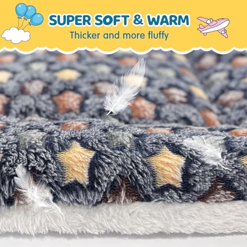 2 Pack Bunny Rabbit Bed - 14 x 17 Inch Upgraded-Thickness Pee Pads Bedding | Washable Bunny Rabbit Pee Pad with Absorbent Surface Helps Keep Cages Dry, Reusable Bedding for Resting Areas (Dark Blue, XL) - color: Dark Blue + Dark Blue, size: 14" X 17.3" -