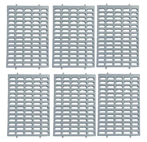 Saguaro Acres Rabbit and Small Animal Cage Resting Mat for Wire Floored Cages - Pack of 6 (Grey) - color: Grey
