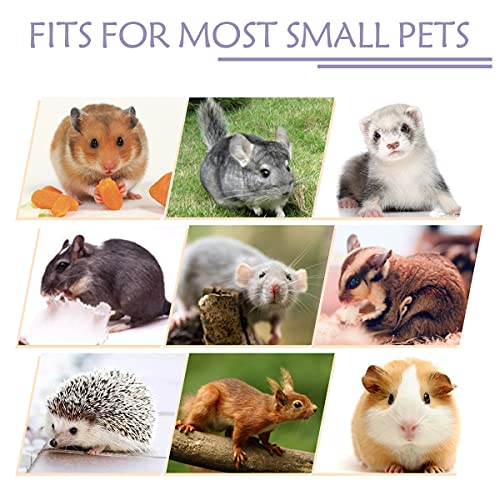 LEFTSTARER Guinea Pig Ferret Rat Hammock Toy Small Animal Cage Accessories Hideout Tunnel & Bunkbed Hammock for Rat Ferret Guinea Pig Hamster Sugar Glider Chinchilla - color: 2.Heart-Purple