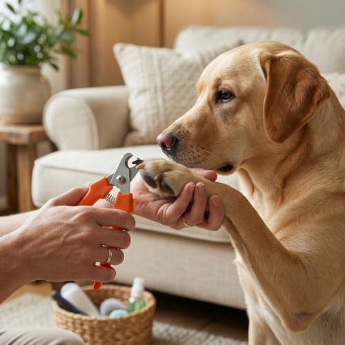 Dog Nail Clipper, Pet Nail Clippers Stainless Steel | Large Professional Nails Clipper, for Cats and Dogs