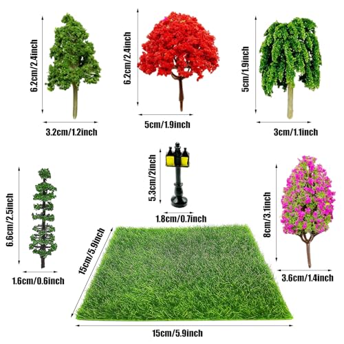 Woohome 30 PCS Fairy House Garden Accessories Mini Garden Accessories Micro Landscape Mini Zen Garden Set for Diorama Project DIY, Mini House Decor
