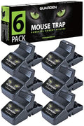Mouse Traps Indoor Small Size (6 Pack) Catch Mice, and Voles Fast with These Simple to Bait, Safe to Set, Non Electric Rodent Trap for Home, Yard, and Barn (Six Mouse Traps) - size: 6 Pack Mouse Traps