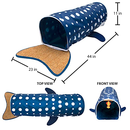 Kitty City Whale Shark Tunnel, Blue - color: Blue, size: Tunel