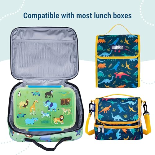 Wildkin Reusable Food Container for Kids – Airtight, Leak Resistant, Dishwasher Safe - Wild Animals - color: Wild Animals
