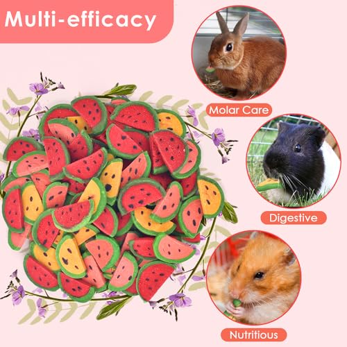 KATUMO Bunny Chew Toys, Rabbit Snacks Timothy Hay Treats for Guinea Pig | 200g / 7oz Rabbit Chew Toys for Teeth, Natural Timothy Hay Beet Pumpkin Carrot for Hamster, Chinchilla, Small Animals - size: 2.5"L x 2.5"W x 4.7"Th