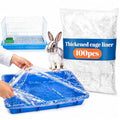 Disposable small animal cage liner, plastic liner covers 15x9, 8X12,13x11, 14x12 inches, suitable for rabbits, birds, guinea pigs, and chinchillas. 3-Second Quick Clean (100).