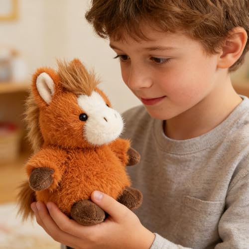 PEACH CAT Horse Stuffed Animal Cute Plushies Small Plush Toys Gifts for Kids (Squeaky) - style: Horse