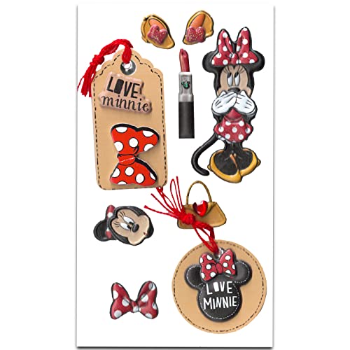 Mickey and Minnie Water Bottle Set for Kids, Girls, Boys - 5 Pc Disney School Supplies Bundle with Mickey Water Bottle, Minnie Water Bottle, Stickers and More | Disney Drinking Cups for Kids