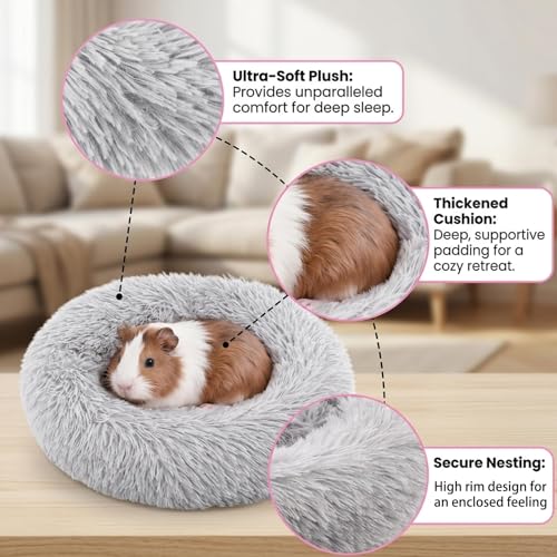 2-Pack Guinea Pig Bed, Small Animal Sleeping Pad, Soft and Cozy Habitat Accessory, Durable and Easy to Clean Design for Hamsters and Guinea Pigs