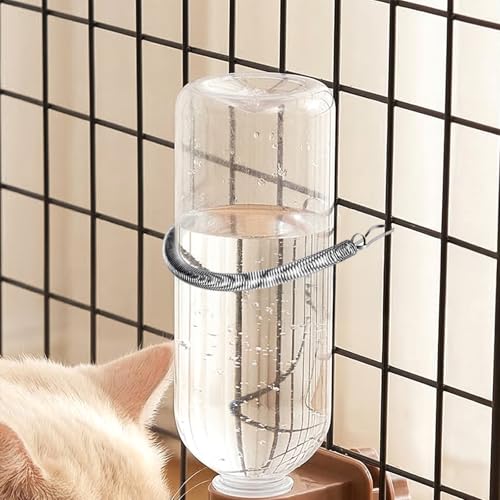 10Pcs Extension Spring with 2 Clips, Spring Clips for Rabbit Water Bottles, Wire Cage Clip for Small Pet Water Bottle