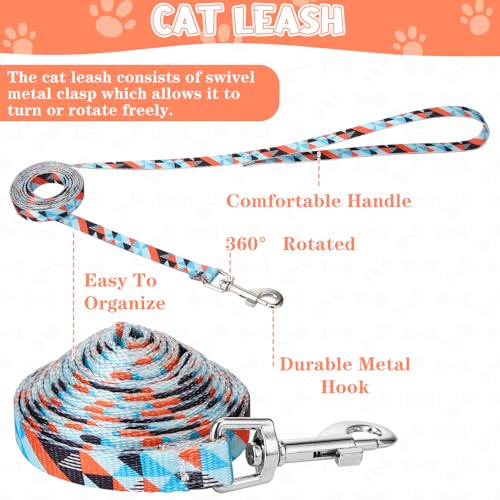 2 Pack Cat Harness and Leash Set Escape Proof Adjustable Cat Harness | Lightweight Soft and Comfortable for Small Medium Cats Walking and Travel - color: Bohemia