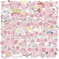 50PCS Axolotl Stickers, Cute Pink Animals Stickers for Water Bottle,Laptop,Phone,Skateboard, Cartoon Axolotl Gift for Kids Teens Adults - style: Cute
