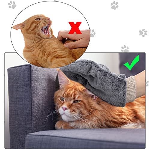 2 Pcs Sugar Glider Bonding Mitt, Calming Sleeping Glove, Bite Proof Animal Handling Gloves, Hedgehog Accessories Calming Glove for Train Your Sugar Glider Small Animals Hamster Rats Pet (Gray) - color: Gray