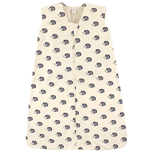 Touched by Nature Unisex Baby Organic Cotton Sleeveless Wearable Sleeping Bag, Sack, Blanket, Hedgehog, 6-12 Months - color: Hedgehog, size: 6-12 Months