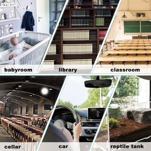 Reptile Thermometer and Humidity Gauge Digtal Terrarium Thermometer Circular Bearded Dragon Cage Accessories Reptile Temp and Humidity Gauge for Leopard Gecko Hermit Crab Gecko Lizard Etc 2pc - size: Circular