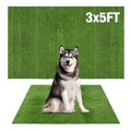 GLOBREEN Artificial Grass for Dogs Potty, 3FTx5FT Puppy Grass Pee Pad, Indoor Outdoor Pets Turf Fake Grass Rug for Balcony Patio - size: 3FTX5FT