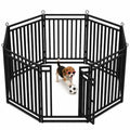 Thickened Indoor Dog Fence, 47" H, 8 Panels for Yard & Camping | Easy Setup, Flexible Layouts, Thickened Panels, Heavy-Duty, for Medium & Large Dogs, Patented - size: 47" height, style: 8 Panels