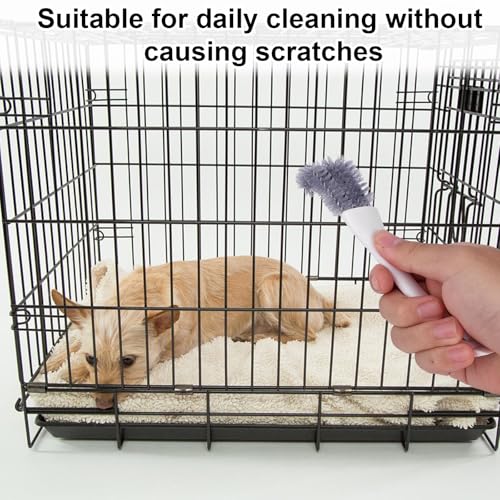 Bird Cage Cleaning Brush with Long Handle, Bird Cage Cleaner Durable Droppings Remover Tool Accessories for Pet Parrot Perches