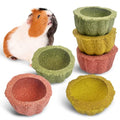 PINVNBY 6 Pcs Hamster Chew Toys Edible Natural Timothy Hay Guinea Pig Chew Bowl Teeth Grinding Chewing Chinchilla Treats for Guinea Pigs Mice Rabbits Gerbils