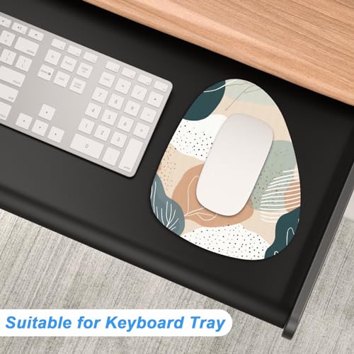 Rimilak Small Mouse Pad 6 x 7 Inch, Irregular Mini Mouse Pad with Non-Slip Rubber Base, Waterproof Compact Mouse Mat for Laptop Computer Wireless Mouse Keyboard Home Office Travel, Cute Leaf - color: Cute Leaf, size: 7L x 6W inches