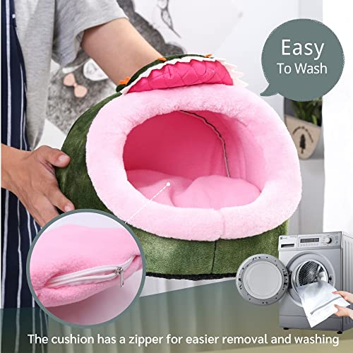 JanYoo Rat Bed Hut Guinea Pig Hideout House Small Animal Tent Accessories Rabbit Hideaway Igloo Supplies for Cages(XL,Crocodile) - color: 3-Crocodile, size: XL