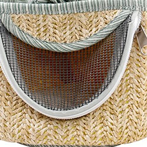 Hamster Carrier, Hamster Travel Carrier, Breathable Hamster Shoulder Bag with Long Detachable Shoulder Strap, for Hamster Hedgehog Sugar Glider Squirrel Gerbil (Green)