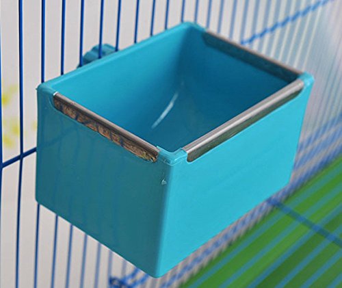 Bird Food Feeding Dish Water Seed Feeder Bowl for Parrot Budgies Parakeet Cockatiels Conure Lovebirds Finch Pigeons African Greys Poultry Chinchilla Guinea Pig Rabbit Cage