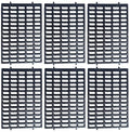 Rabbit and Small Animal Cage Resting Mat for Wire Floored Cages 6pk Black - color: Black