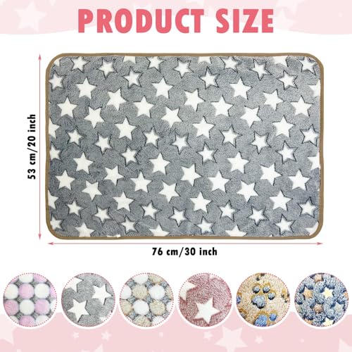 PINVNBY 6 PCS Guinea Pig Blankets Soft Fleece Bedding for Guinea Pigs Cage Washable & Reusable Small Animal Sleep Mat Pad for Hamster Ferret Chinchilla Hedgehog (30 x 20 Inch) - size: 30" x 20"(6 PCS)
