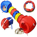 Large Rabbit Tunnel,Collapsible Bunny Tunnels Hideouts,Colorful Tubes for Rabbits XL Indoor Outdoor Small Animal Interactive Toys