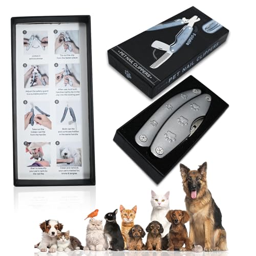 Best Dog Nail Calipper for Large Dogs with Thick Nail | Low Noise for Sensitive Dog, Super Sharp Smoothest Heavy Duty for Thick Nail, Compact Gentle Look for Anxiety Dogs