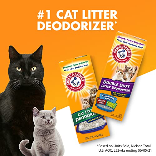 ARM & Hammer Cat Litter Deodorizer Double Duty, 20 oz, 6 Pack - size: 20 oz (Pack of 6), style: Double Duty