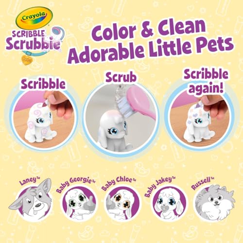 Crayola Scribble Scrubbie Baby Pets Nursery, Baby Animal Toys for Toddlers & Kids, Gift for Girls & Boys, Ages 3, 4, 5 - size: Small, style: Baby Pets