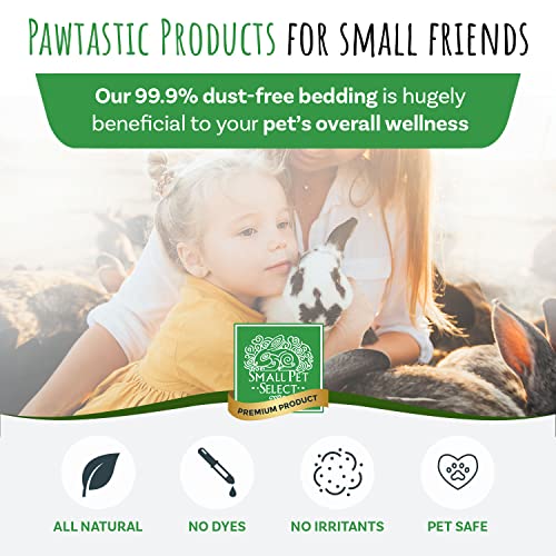 Small Pet Select Premium Natural Aspen Bedding, Animal Bedding for Small Indoor and Outdoor Pets, Made in The USA, Jumbo Size 282 L (2 Pack, 141 L Each) | Natural Wood Bedding, Low Dust, Made in USA, For Indoor & Outdoor Small Pets, Two 141 L Bags, 282 L