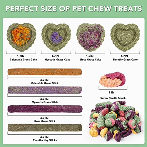 Rabbit Chew Toys Teeth Timothy Hay Sticks, Guinea Pig Chew Treats Toys | Timothy Hay Sticks chew Treats for Rabbit Toys, Chinchillas Hamsters Bunny Guinea Pig Rats and Animals Teeth Care - size: 36Pack-sticks Set