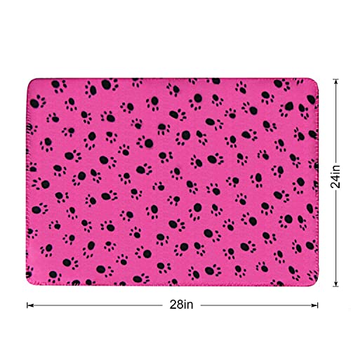 Comsmart Pet Blanket Dog Cat Soft Fleece Blankets Sleep Mat Pad Bed Cover with Paw Print for Kitten Puppy and Other Small Animals, 6 Pack of 24x28 Inches - size: 6 Pack of 24x28 Inches