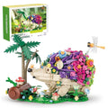 RiceBlock Hedgehog Building Sets, Flowers Animal Building Toys Collectible Gift ，Birthday Gifts Toys for Adults and Kids Age 6+(998 Pieces).
