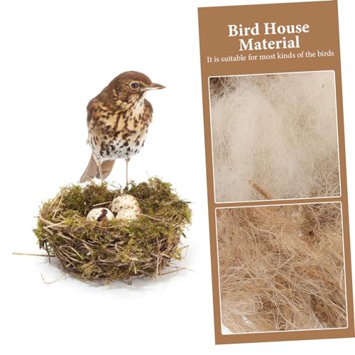 ibasenice Bird Nest Material Natural Nesting Supplies for Birds Mice Rabbits for DIY Nesting Projects