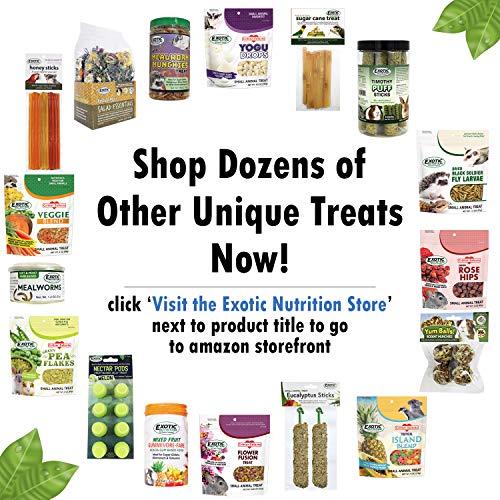 Nectar Pods (Pineapple) - Calcium-Fortified Jelly Fruit Treat - Sugar Gliders, Marmosets, Squirrels, Parrots, Cockatiels, Parakeets, Birds, Hamsters, Day Geckos, Kinkajous & Other Small Pets