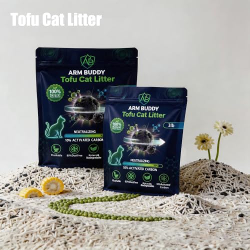 Tofu Cat Litter 3LB for Travel & Short Trip - size: 3LB