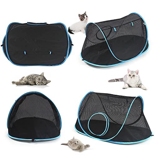 INTURN Cat Furniture Tent for Indoor and Outdoor Playpen Portable Cat Tunnels, Outdoor Kennel (Play Kennel) - color: Play Kennel