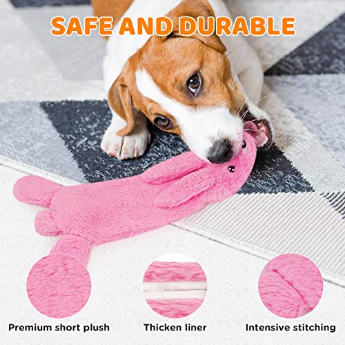 No Stuffing Dog Squeaky Chew Toy Water Bottle for Small Medium Large Breed | Crinkle Squeaker Soft Plush Toy Tough Durable Puppy Chewer Teething Chewing Interactive Keep Them Busy Best Birthday Gifts
