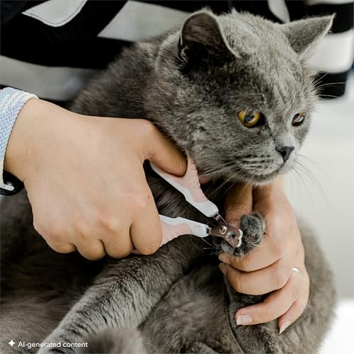 Mr. Pen- Cat Nail Clipper, Stainless Steel | Professional Sharp Cat Claw Trimmer for Small and Medium Cats, Pet Nail Clipper with Sturdy Non Slip Handle - color: Pink