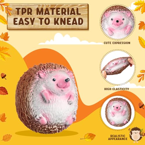 Gemscream 5 Pcs Hedgehog Stress Balls for Adults Funny Stress Reliever Squeezable Mini Hedgehog Foam Balls Funny Employee Appreciation Gifts
